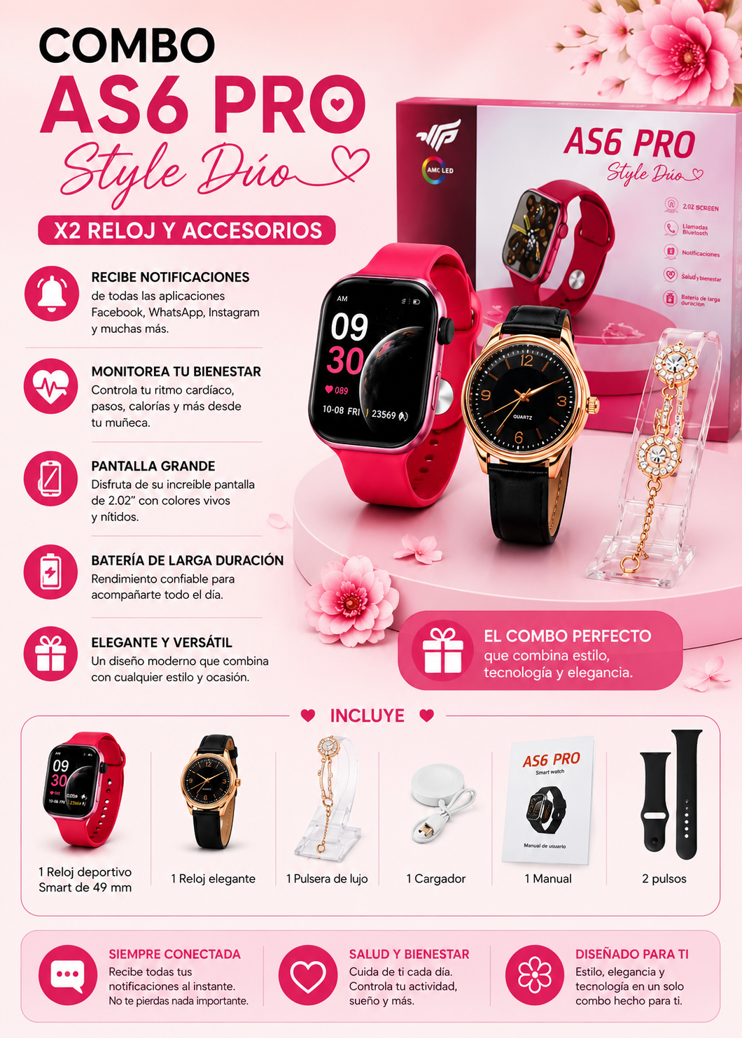 Combo AS6 PRO Style Dúo-Diseñado para mujeres que aman verse bien